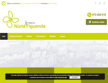 Tablet Screenshot of farmacianuriafiguerola.com